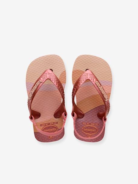 Teenslippers Baby Mini me HAVAIANAS® goudbeige+rozen - vertbaudet enfant 