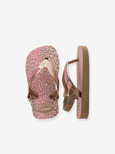 Teenslippers Baby Mini me HAVAIANAS® goudbeige+rozen - vertbaudet enfant 