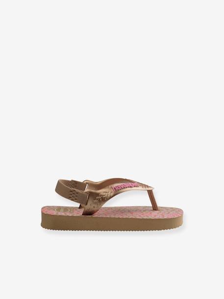 Teenslippers Baby Mini me HAVAIANAS® goudbeige+rozen - vertbaudet enfant 