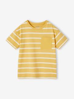 Jongens-T-shirt, poloshirt, souspull-T-shirt-Aanpasbaar jongensshirt met strepen