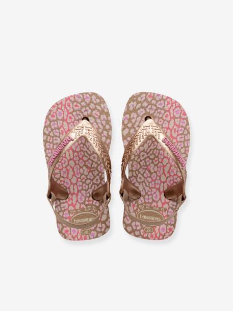 Teenslippers Baby Mini me HAVAIANAS® goudbeige+rozen - vertbaudet enfant 