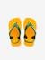 Teenslippers voor baby Brasil Logo II HAVAIANAS geel - vertbaudet enfant 