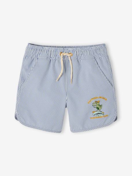 Jongenszwemshort blauw, gestreept - vertbaudet enfant 