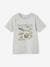 Jongensshirt dierenprint Basics gemêleerd grijs+leiblauw - vertbaudet enfant 