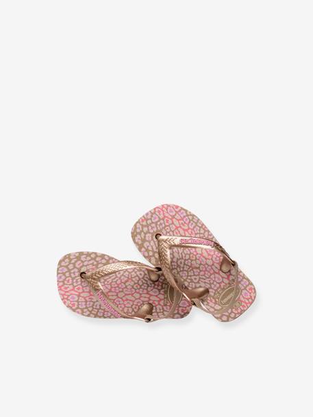 Teenslippers Baby Mini me HAVAIANAS® goudbeige+rozen - vertbaudet enfant 