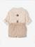 Feestelijk babysetje: blouse + short + bretels taupe - vertbaudet enfant 