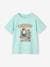 Jongensshirt met leuk dierenmotief azuurblauw+turquoiseblauw+wit - vertbaudet enfant 