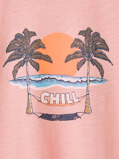 Jongensshirt 'chill' oudroze - vertbaudet enfant 