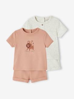 -Set van 2 pyjamashorts honingraat geboorte