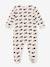 Fluwelen babypyjama marinelauwe walvissen PETIT BATEAU gemêleerd beige - vertbaudet enfant 