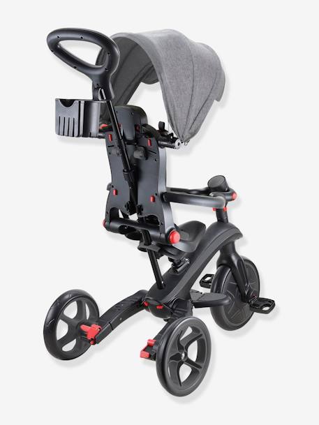 Driewieler Explorer Foldable 4 in 1 - GLOBBER grijs+olijf+rozen+taupe - vertbaudet enfant 