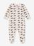 Fluwelen babypyjama marinelauwe walvissen PETIT BATEAU gemêleerd beige - vertbaudet enfant 