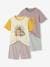 Set van 2 pyjashorts voor jongens lavendel - vertbaudet enfant 
