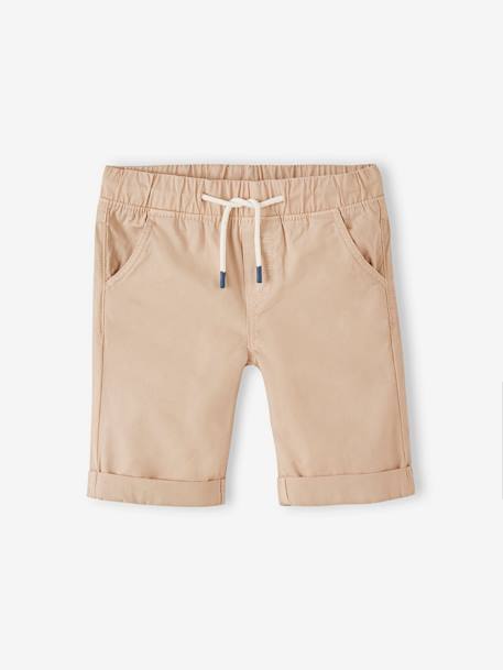 Gekleurde jongensbermuda azuurblauw+goudbeige+jeansblauw+ORANJE+salie - vertbaudet enfant 