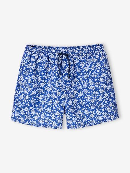 Gebloemde boxershort voor heren - badcapsule blauw, bedrukt - vertbaudet enfant 