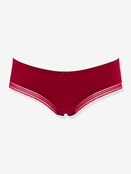 Zwangerschapsshort lage taille Milk Cache Coeur bordeauxrood - vertbaudet enfant 