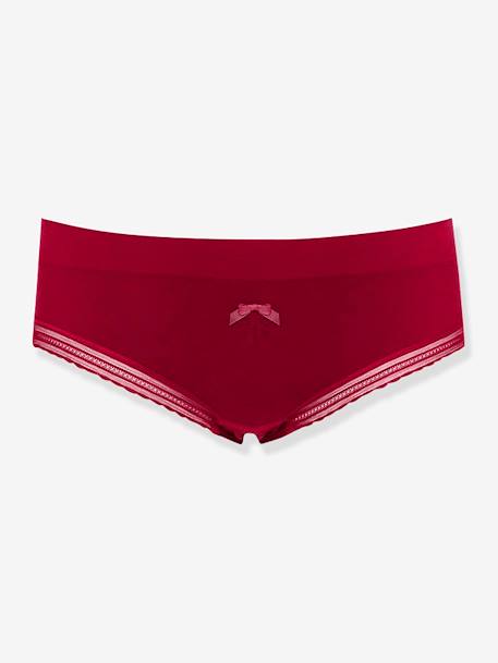 Zwangerschapsshort lage taille Milk Cache Coeur bordeauxrood - vertbaudet enfant 