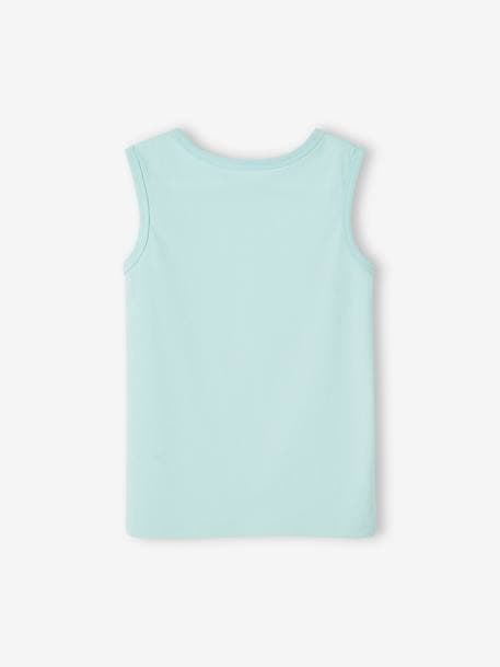 Set van 2 tanktops voor jongens veel blauw+veel groen - vertbaudet enfant 