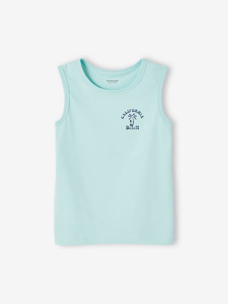 Set van 2 tanktops voor jongens veel blauw+veel groen - vertbaudet enfant 