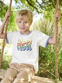 Jongens-T-shirt, poloshirt, souspull-T-shirt-Jongensshirt "Happy & cool"