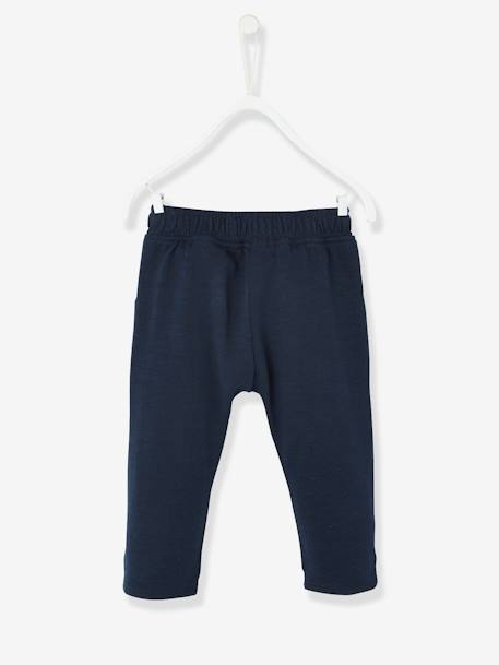 Babybroek uit molton voor jongens baksteen+donker lindegroen+gechineerd lichtgrijs+karamel+leiblauw+Marine grijs+zandbeige - vertbaudet enfant 