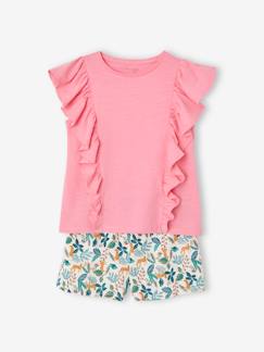 Set shirt en short voor meisjes  - vertbaudet enfant