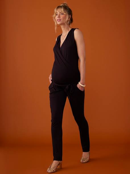 Zwangerschaps-jumpsuit Trisha Tank ENVIE DE FRAISE zwart - vertbaudet enfant 
