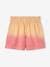 Meisjesshorts met dip dye-effect van canvas perzik - vertbaudet enfant 