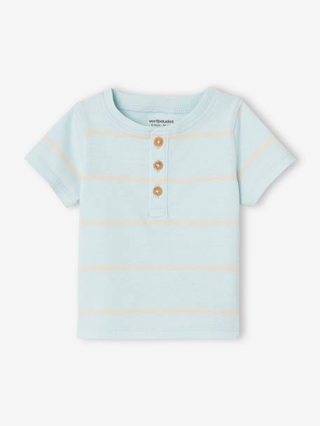 Babyset met T-shirt en short hemelsblauw - vertbaudet enfant 