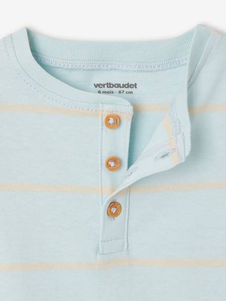 Babyset met T-shirt en short hemelsblauw - vertbaudet enfant 