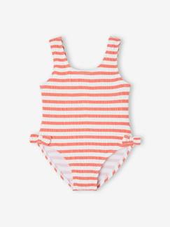 Baby-Badpak, strandaccessoires-Gestreept badpak babymeisje