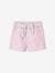 Babyshort met gebloemde riem lila - vertbaudet enfant 