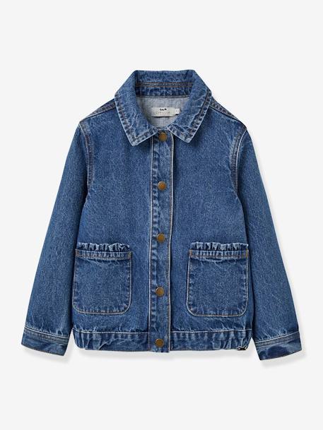 Denims meisjesjas CYRILLUS stone - vertbaudet enfant 