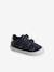 Leren babysneakers met klittenband marineblauw+wit - vertbaudet enfant 