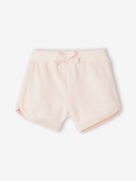 Set van 4 badstoffen shorts baby's lichtroze - vertbaudet enfant 