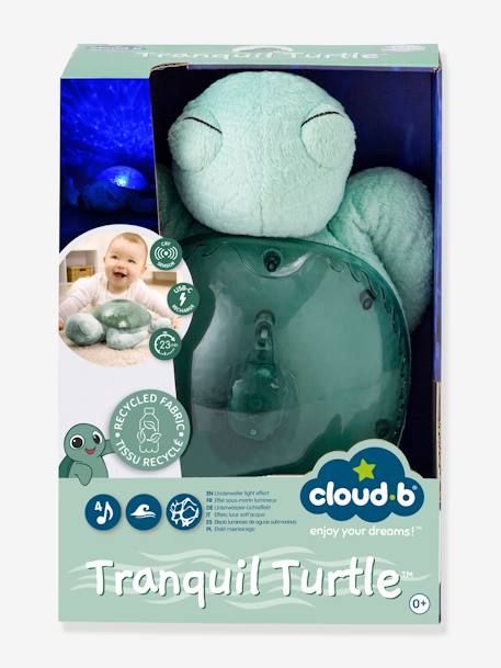 Oplaadbaar nachtlampje CLOUD B Tranquil Turtle blauw+groen+paars+rouge - vertbaudet enfant 