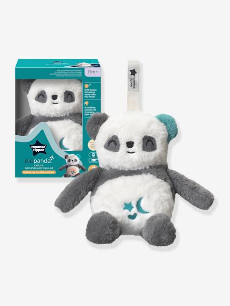 Hulpknuffel voor het slapen met licht en geluid TOMMEE TIPPEE Pippo de panda grijs - vertbaudet enfant 