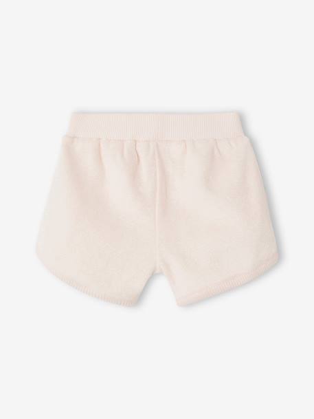 Set van 4 badstoffen shorts baby's lichtroze - vertbaudet enfant 