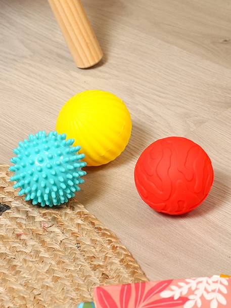 3 activiteitenballen LUDI meerkleurig - vertbaudet enfant 