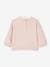 Babysweater met kraag van Engels borduurwerk roze (poederkleur) - vertbaudet enfant 