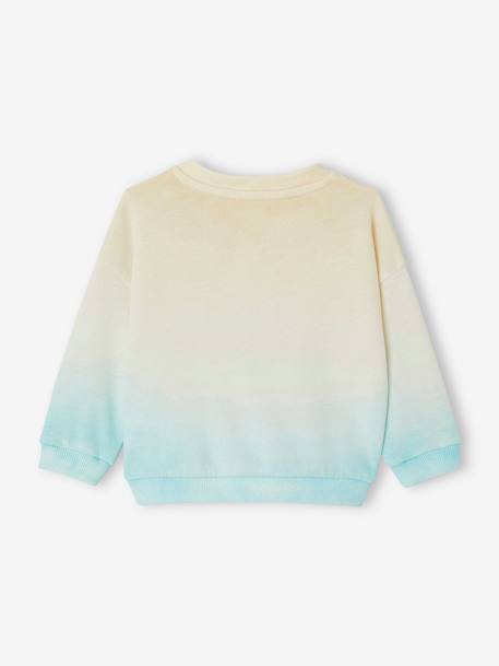 Tie and dye babysweater hemelsblauw - vertbaudet enfant 