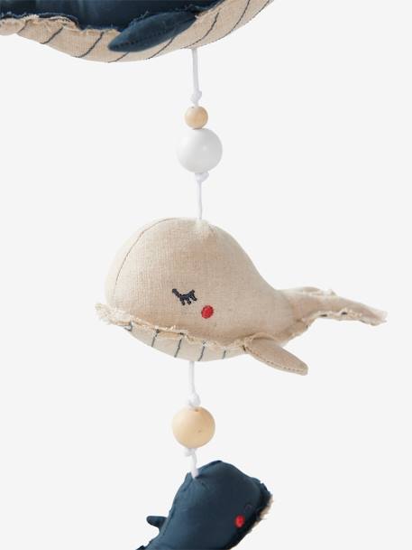 Muzikale walvis NAVY SEA gemêleerd beige - vertbaudet enfant 