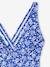 1-delig damesbadpak met bloemen - badcapsule blauw, bedrukt - vertbaudet enfant 