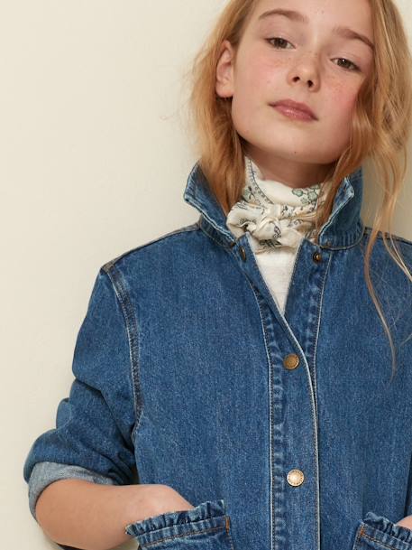 Denims meisjesjas CYRILLUS stone - vertbaudet enfant 