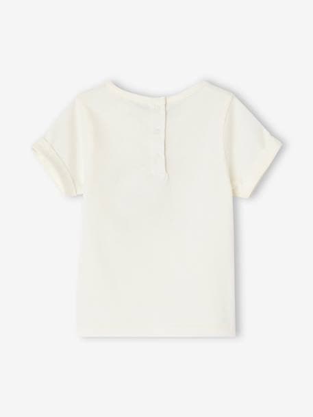 Babyshirt 'farmer' ecru - vertbaudet enfant 