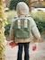 CHILDHOME Mini Club rugzak van canvas groen+wit - vertbaudet enfant 