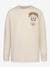 Kindershirt Collegiate Sport Stack Ls CONVERSE van biokatoen. beige - vertbaudet enfant 