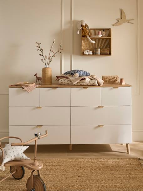 Dubbele commode met 8 lades wit - vertbaudet enfant 