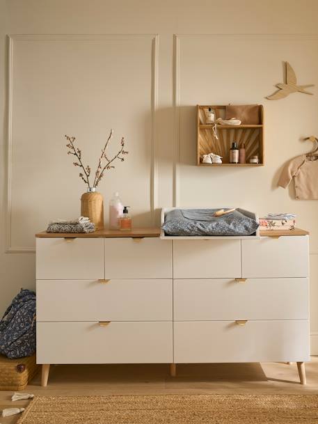 Dubbele commode met 8 lades wit - vertbaudet enfant 