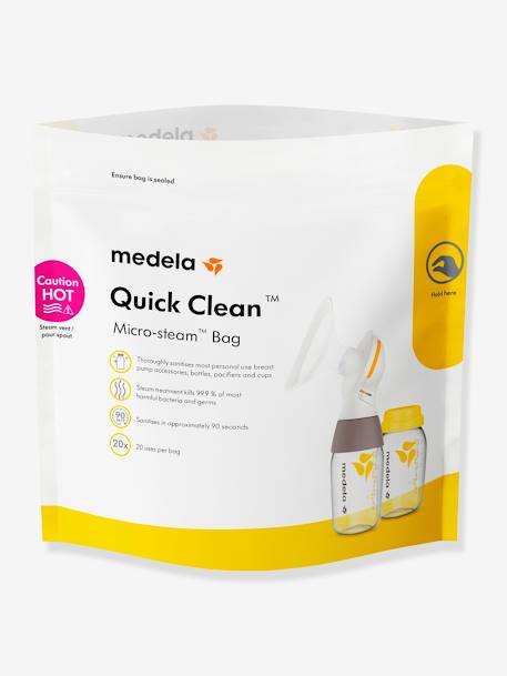 Doos van 5 desinfectiezakjes Quick Clean MEDELA voor magnetrons doorzichtig - vertbaudet enfant 